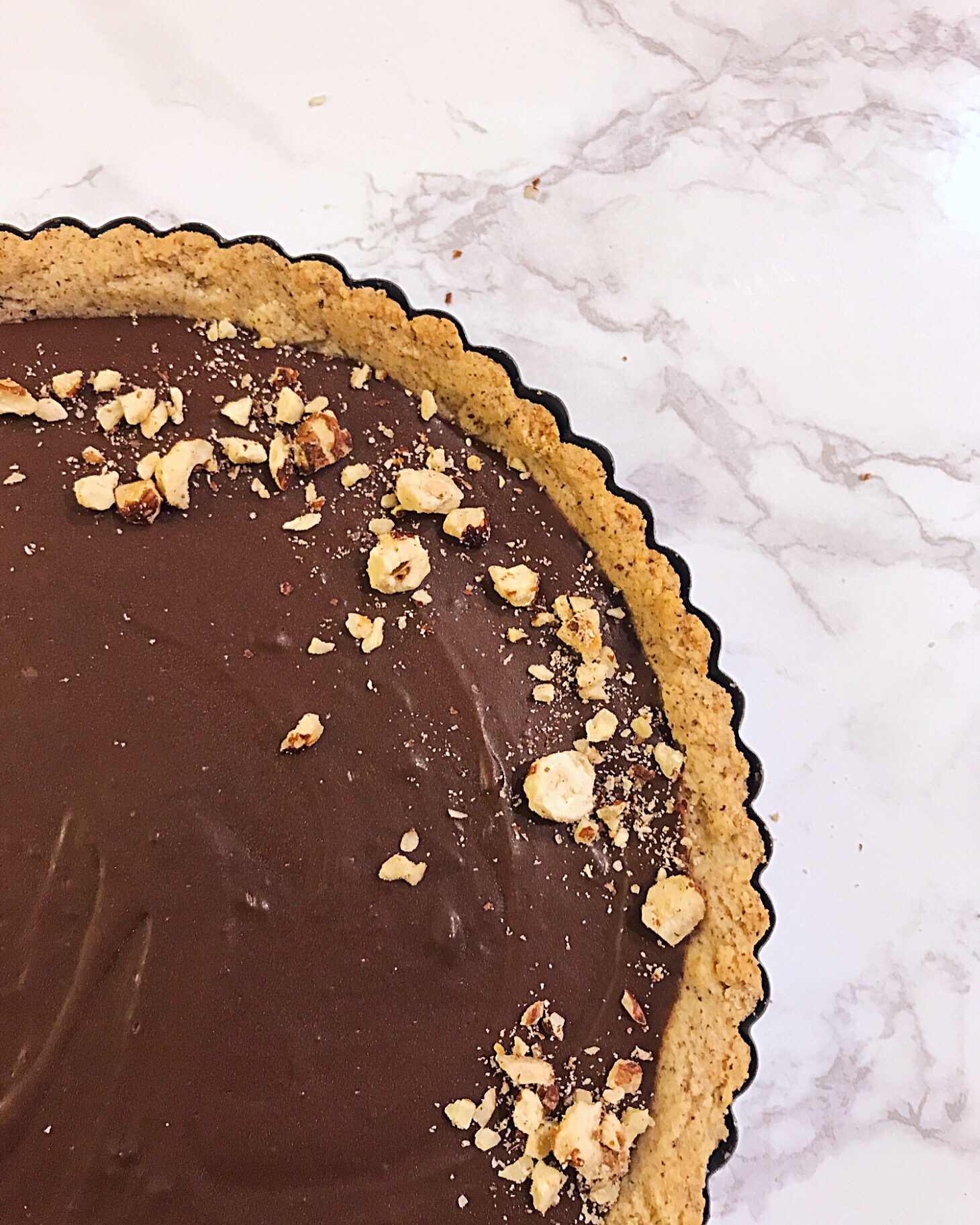 Holiday Baking: Nutella Hazelnut Tart
