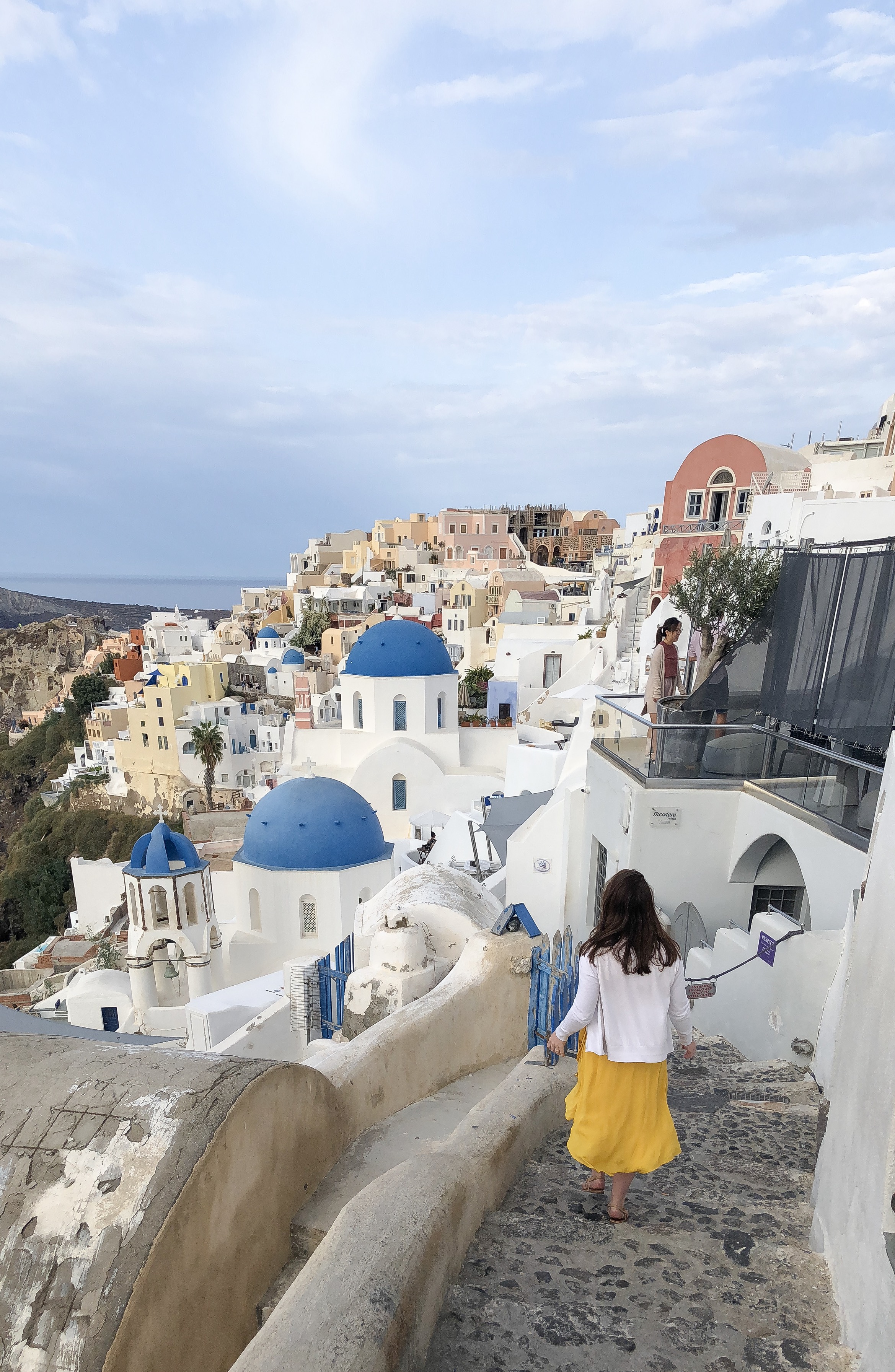 Capturing the Blue Domes in Oia, Santorini